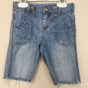 Cherokee toddler girls denim blue jean shorts